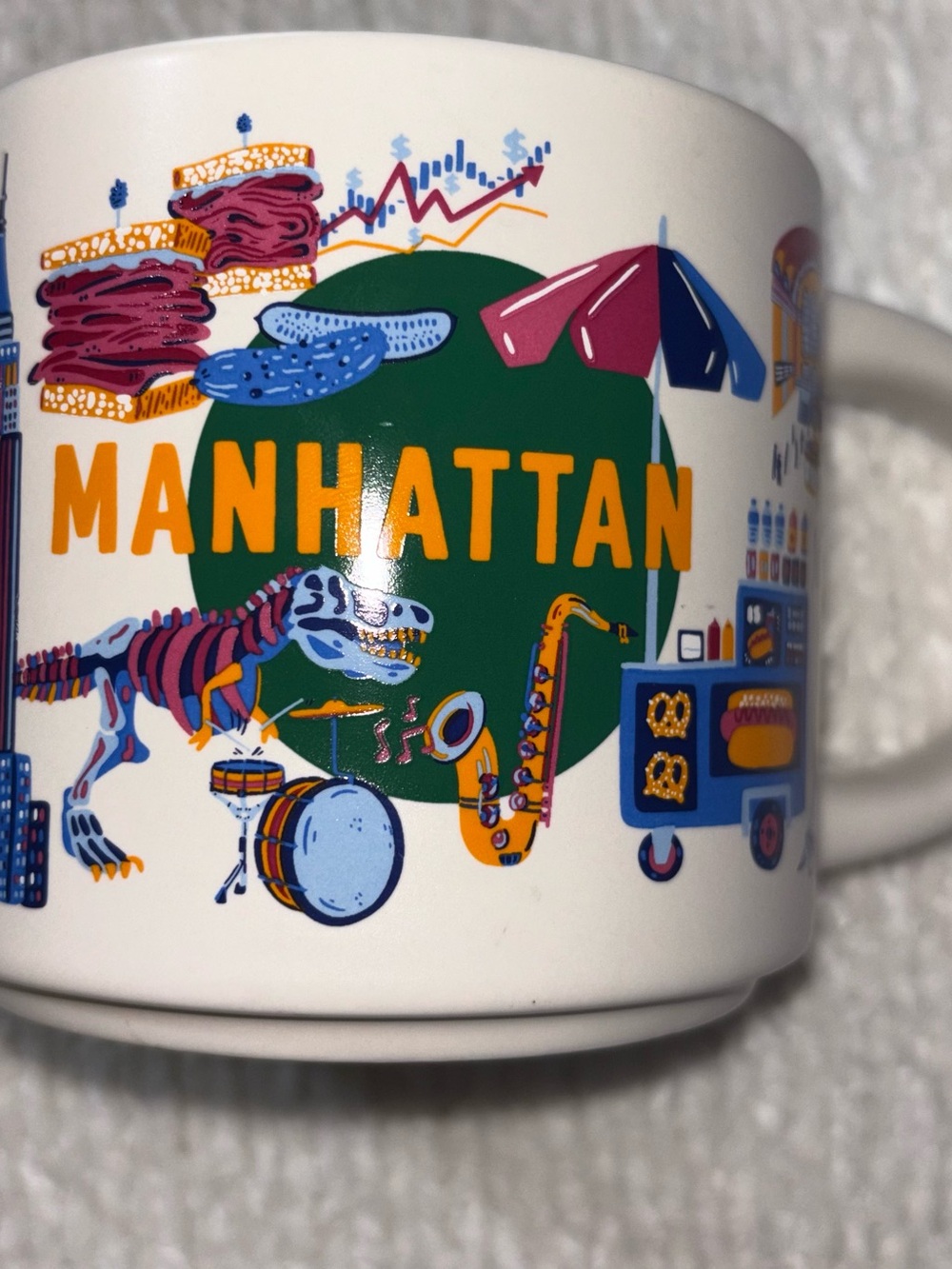 Starbucks Discovery Series Manhattan Ceramic Mug with Multicolor Graphic